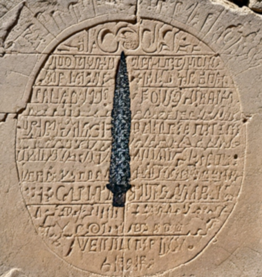S. Longinus hastam centurionis in cruce Salvatoris nostri detrusit. Tablet Of The Spear.